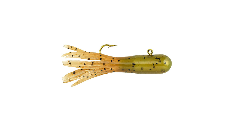 Berkley PowerBait Pre-rigged Atomic Tube, 1/64oz, 5 Pack, Grasshopper, 1539519