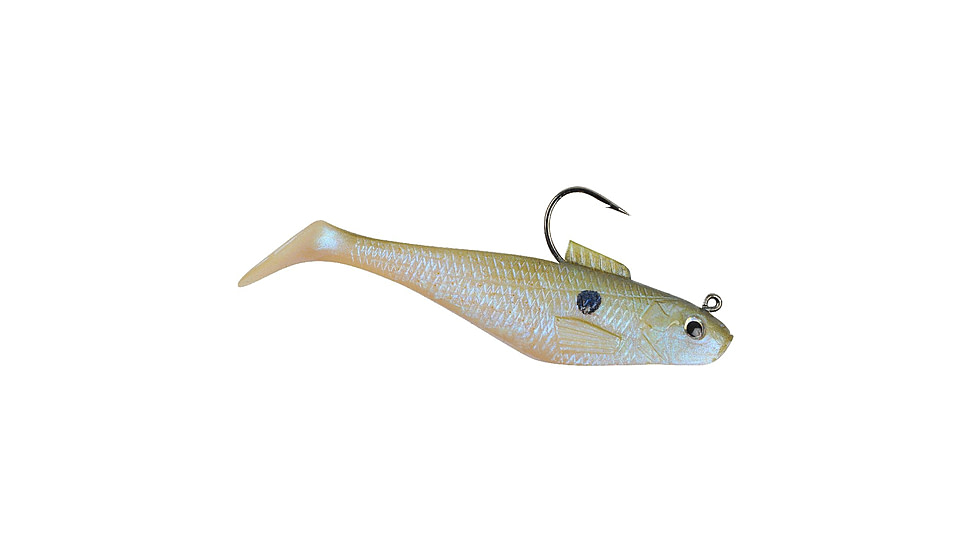 Berkley PowerBait Pre-Rigged Swim Shad Soft Bait, 2in, 5 Pack, Shad, 1522331