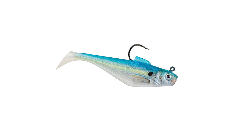Berkley PowerBait Pre-Rigged Swim Shad Soft Bait, 3in, 5 Pack, HD Sexy Shad, 1520135