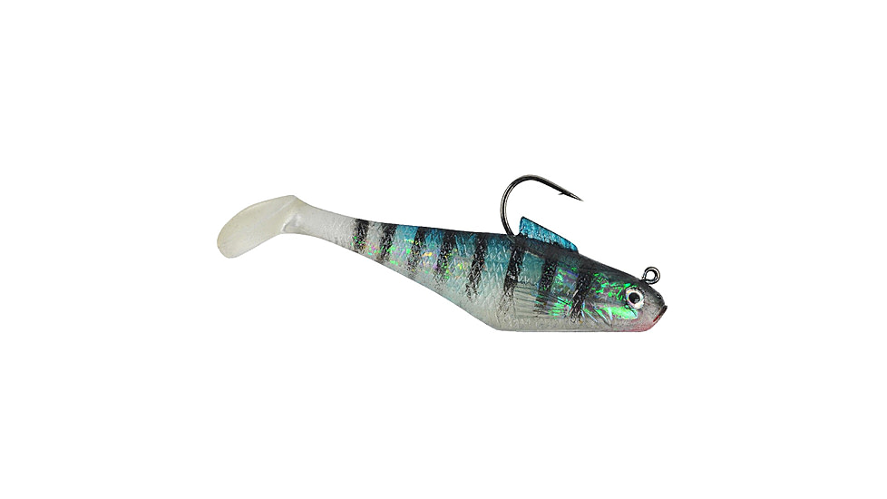 Berkley PowerBait Pre-Rigged Swim Shad Soft Bait, 3in, 5 Pack, Bluegill, 1307652