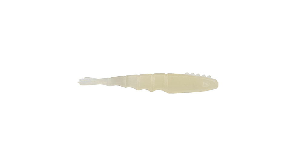 Berkley PowerBait Saltwater Bonga Shrimp Soft Bait Lures, 4in, 6 Pack, Glow, 1589884