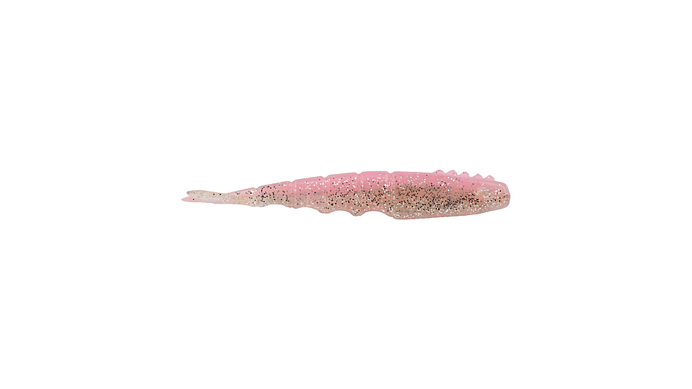 Berkley PowerBait Saltwater Bonga Shrimp Soft Bait Lures, 4in, 6 Pack, Pink Flash, 1589881