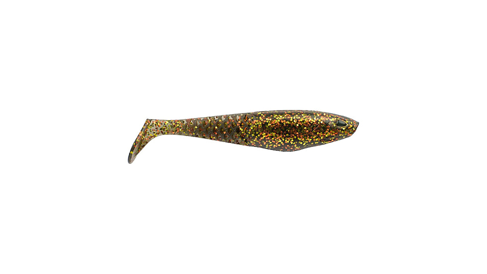 Berkley PowerBait Saltwater CullShad Soft Bait Lures, 5in, 3 Pack, Dark Night, 1589844