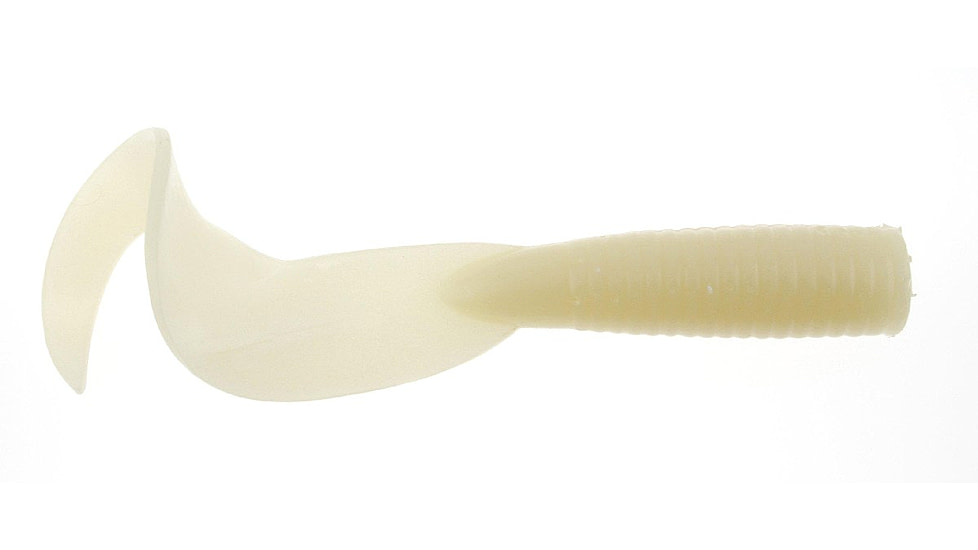 Berkley PowerBait Saltwater Grub Soft Bait, 8in, Glow, 1114373