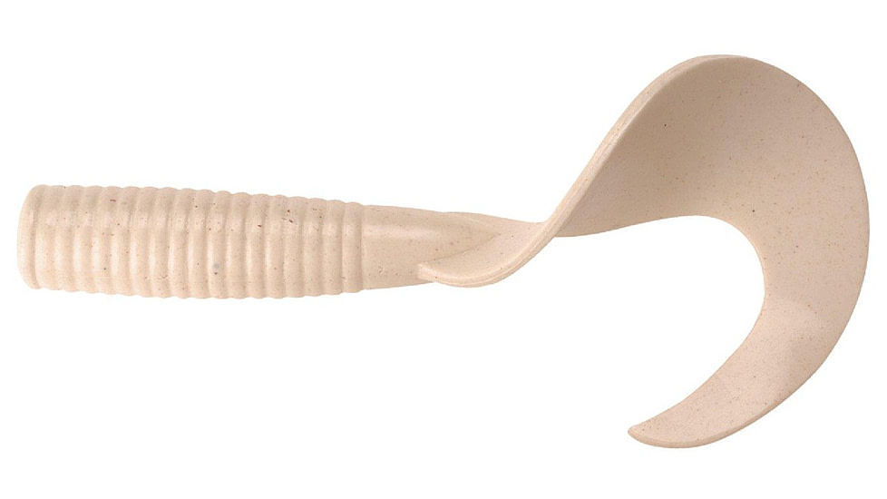 Berkley PowerBait Saltwater Grub Soft Bait, 8in, White, 1114374