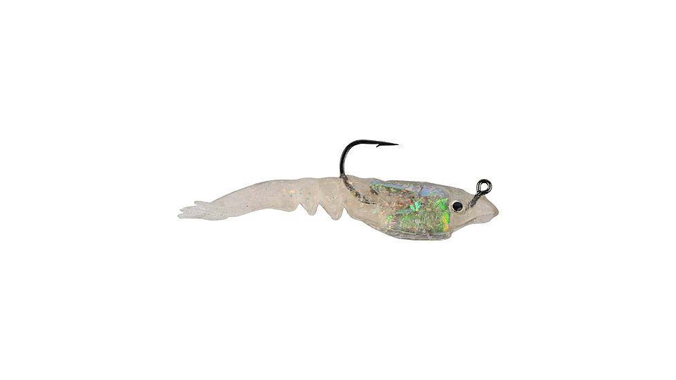 Berkley PowerBait Saltwater Rattle Shrimp Soft Bait, 3in, 3 Pack, Coastal Candy, 1140862
