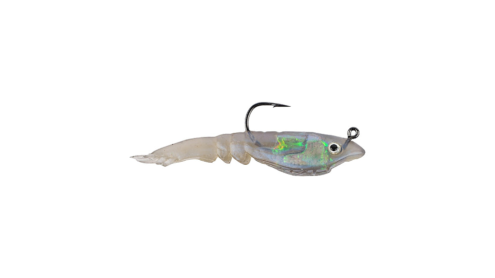 Berkley PowerBait Saltwater Rattle Shrimp Soft Bait, 3in, 3 Pack, Natural, 1140865