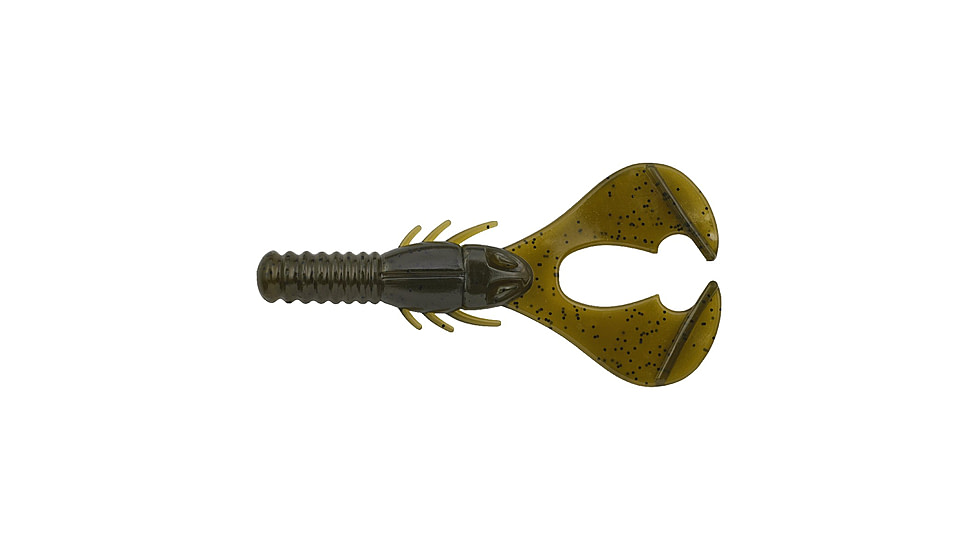 Berkley PowerBait Shape 108 Soft Bait, 3.5in, 8 Pack, Green Pumpkin, 1569370