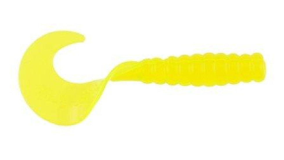 Berkley PowerBaits Power Grubs Grub, 15, 3in, Chartreuse, 1307441