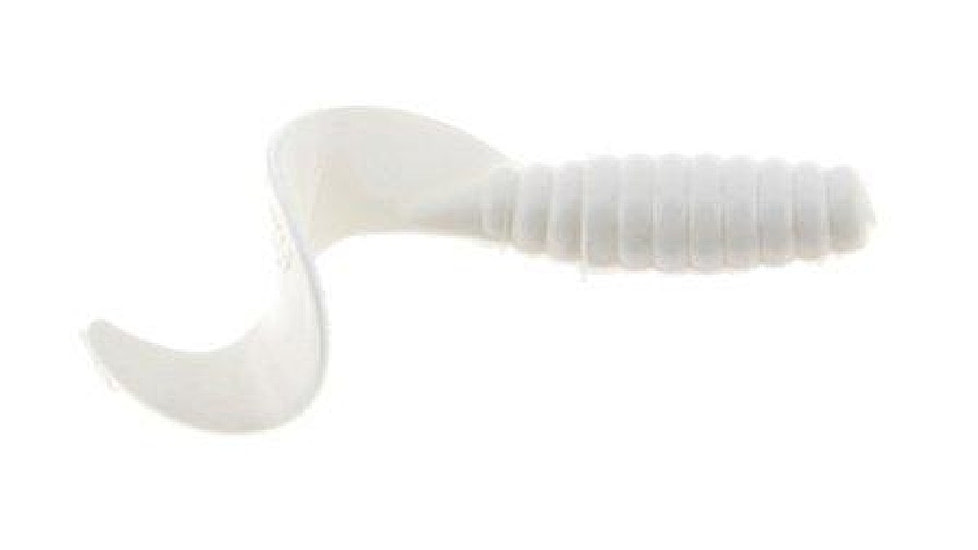 Berkley PowerBaits Power Grubs Grub, 15, 3in, White, 1307447