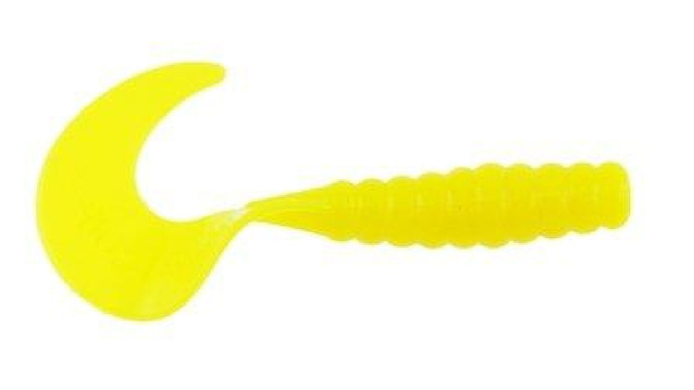 Berkley PowerBaits Power Grubs Grub, 15, 3in, Yellow, 1307448