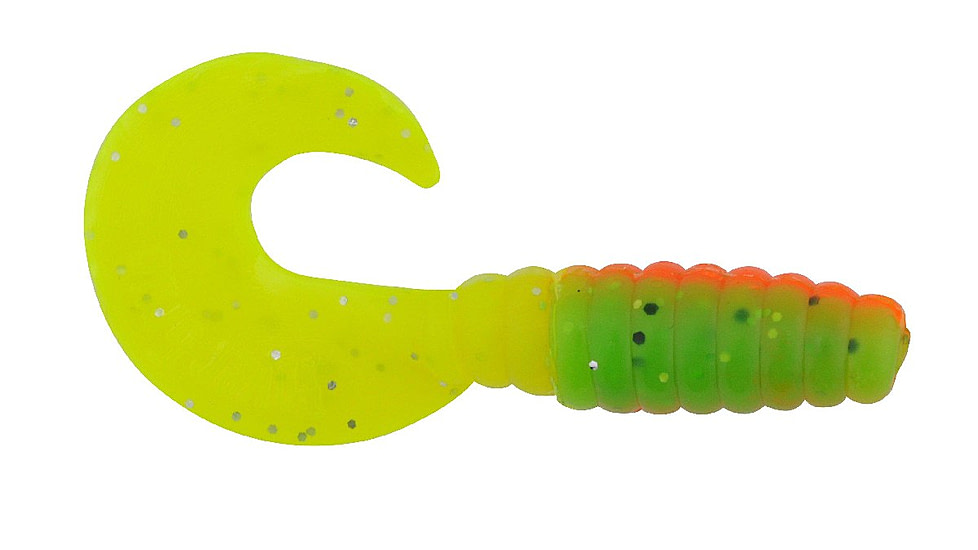 Berkley PowerBaits Power Grubs Grub, 20, 2in, Firetiger, 1307434