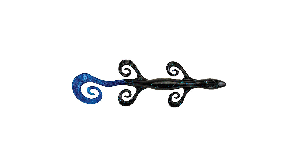 Berkley PowerBaits Power Lizzard Lizard, 9, 8in, Black-Blue, 1478953