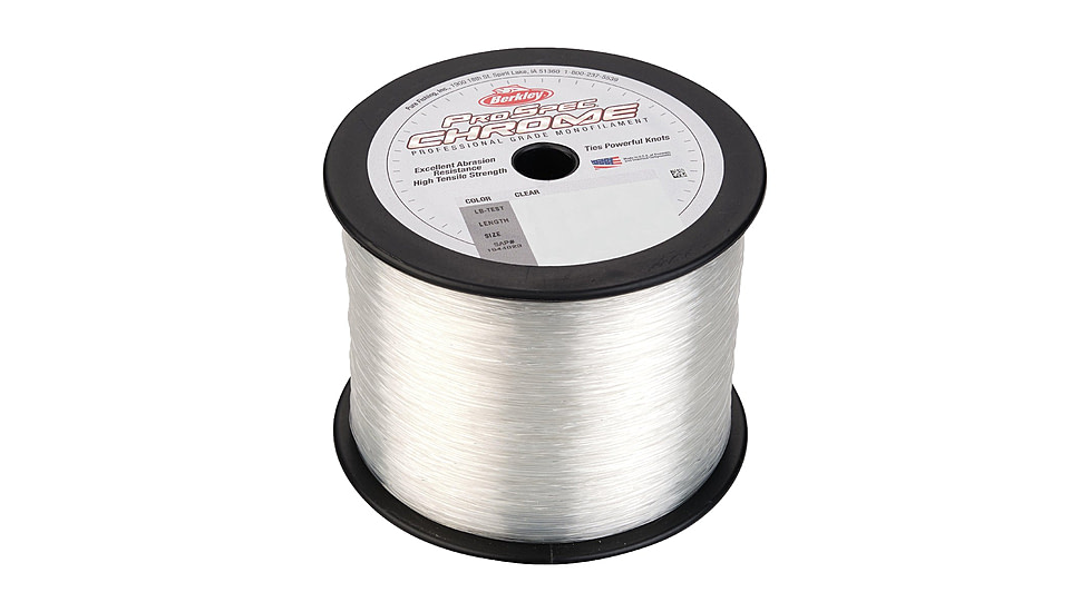 Berkley ProSpec Chrome Monofilament Line, 0.012in/0.30mm, 10lb/4.5kg, 1000yd/914m, Clear, 0.012 in/0.30 mm, 1543455