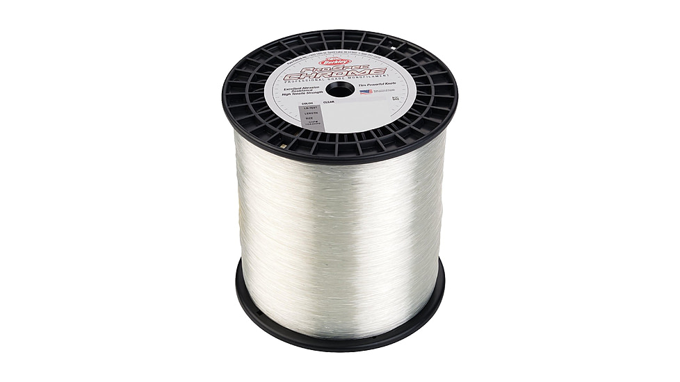 Berkley ProSpec Chrome Monofilament Line, 0.021in/0.53mm, 25lb/11.3kg, 3000yd/2743m, Clear, 0.021 in/0.53 mm, 1544026