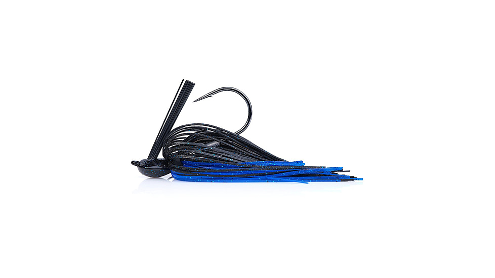 Berkley Skipping Jig, 1/2 oz, Hook Size 5/0, Black/Blue, 1557883
