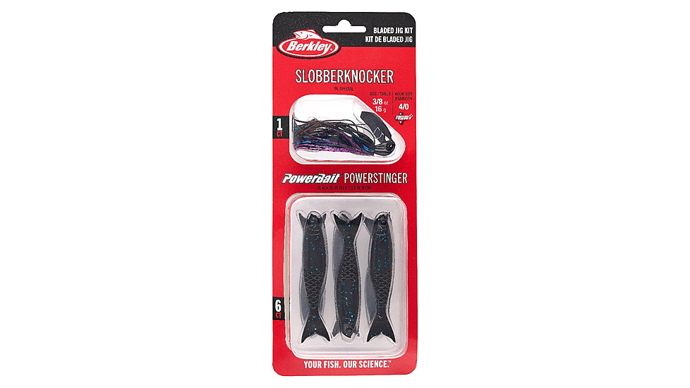 Berkley Slobberknocker And PowerStinger Kit, 3/8oz, 7 Pack, BL Special, 1613921