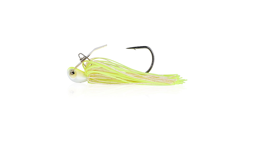 Berkley SlobberKnocker Jig, 3/8 oz, Hook Size 4/0, White Chartreuse, 1570413