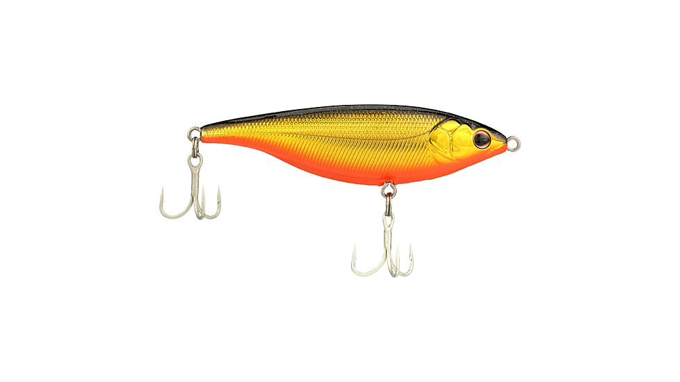 Berkley Stick Shadd Saltwater Hard Bait, Twitchbait, Less Than 1 ft, Black Gold, 114, 1573082
