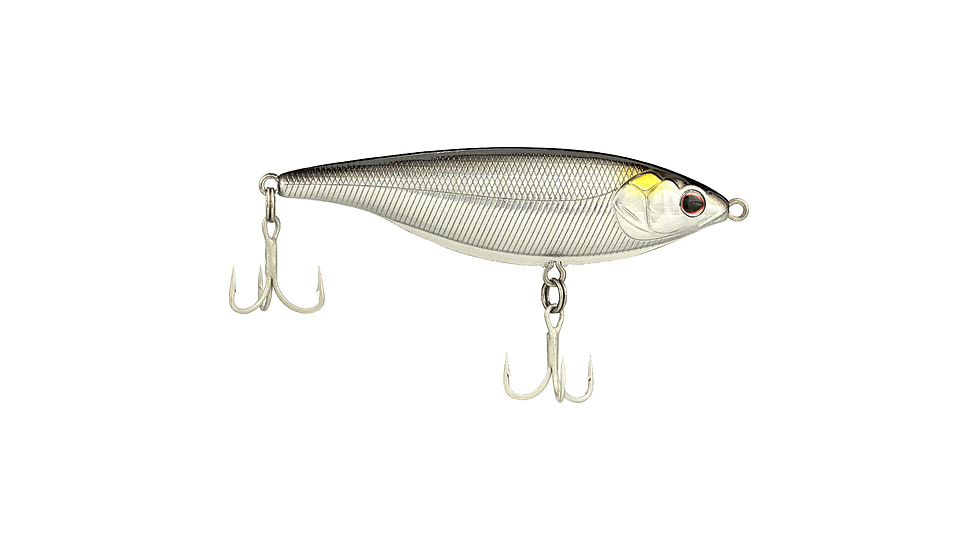 Berkley Stick Shadd Saltwater Hard Bait, Twitchbait, Less Than 1 ft, Black Silver, 114, 1573086