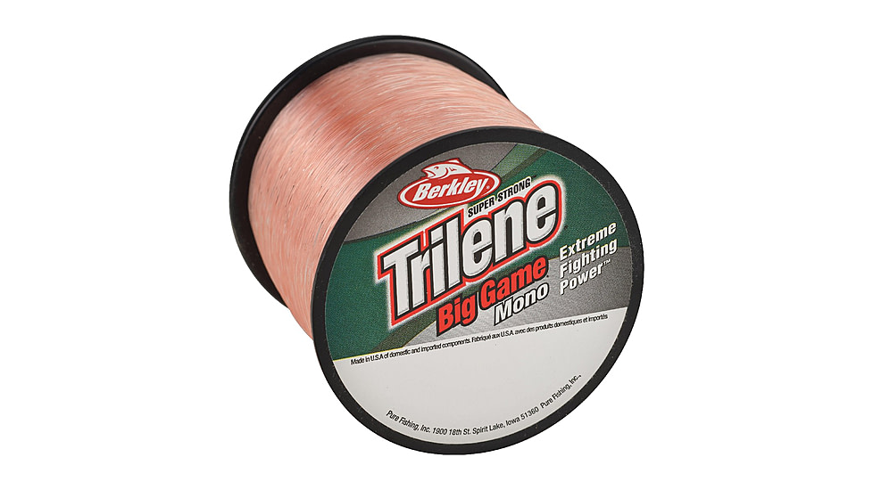 Berkley Trilene Big Game Mono 15lb 900yd Quarter Spool, Pink Coral, 0.015 in/0.38 mm, 1540447