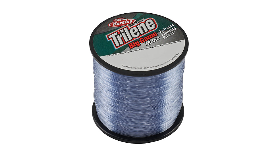 Berkley Trilene Big Game Mono 30lb 440yd Quarter Spool, Steel Blue, 0.022 in/0.55 mm, 1121101