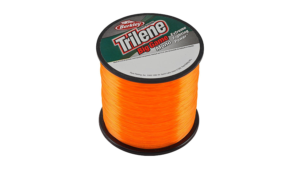 Berkley Trilene Big Game Mono 50lb 275yd Quarter Spool, Blaze Orange, 0.028 in/0.71 mm, 1540460