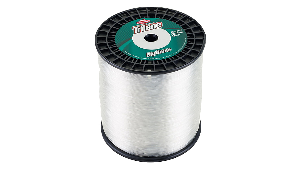 Berkley Trilene Big Game Monofilament Bulk Spool, 15lb 10800yd, Clear, 0.015 in/0.38 mm, 1002976