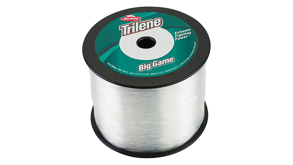 Berkley Trilene Big Game Monofilament Bulk Spool, 60lb 950yd, Clear, 0.030 in/0.76 mm, 1002956