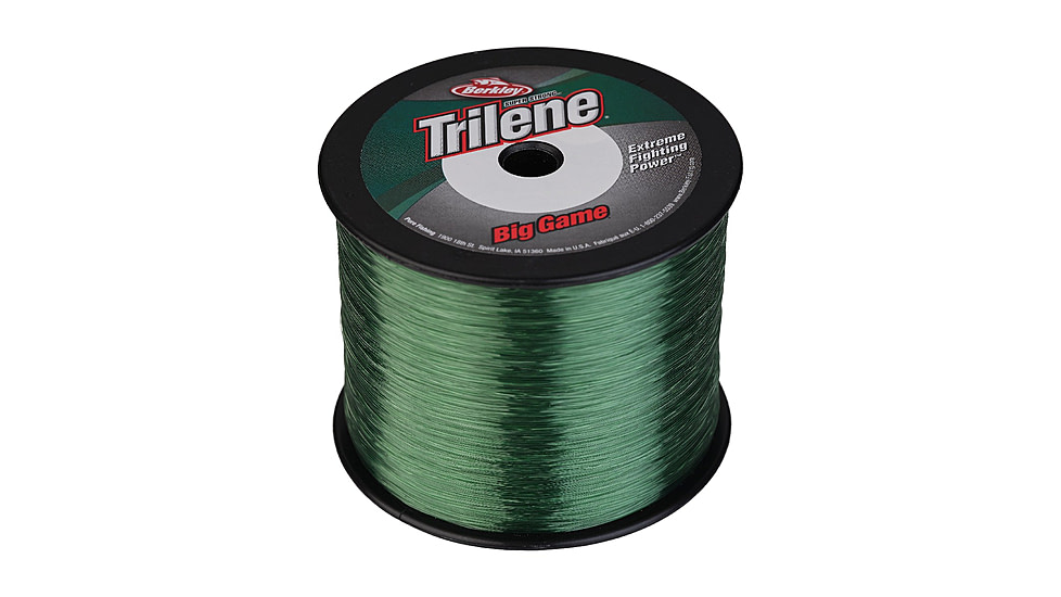 Berkley Trilene Big Game Monofilament Bulk Spool, 80lb 700yd, Green, 0.035 in/0.88 mm, 1002961