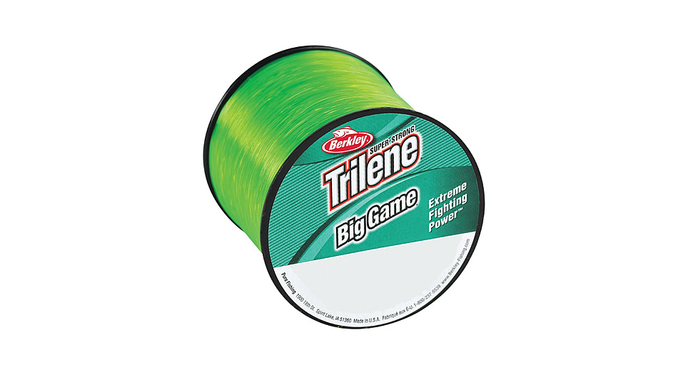 Berkley Trilene Big Game Monofilament Quarter Pound Spool, 15 lb 900 yd, Solar Collector, 0.015 in/0.38 mm, 1068362