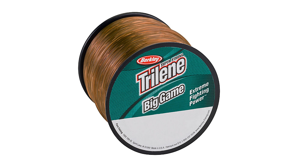 Berkley Trilene Big Game Monofilament Quarter Pound Spool 30lb 440yd, Coastal Brown, 0.022 in/0.55 mm, 1291242
