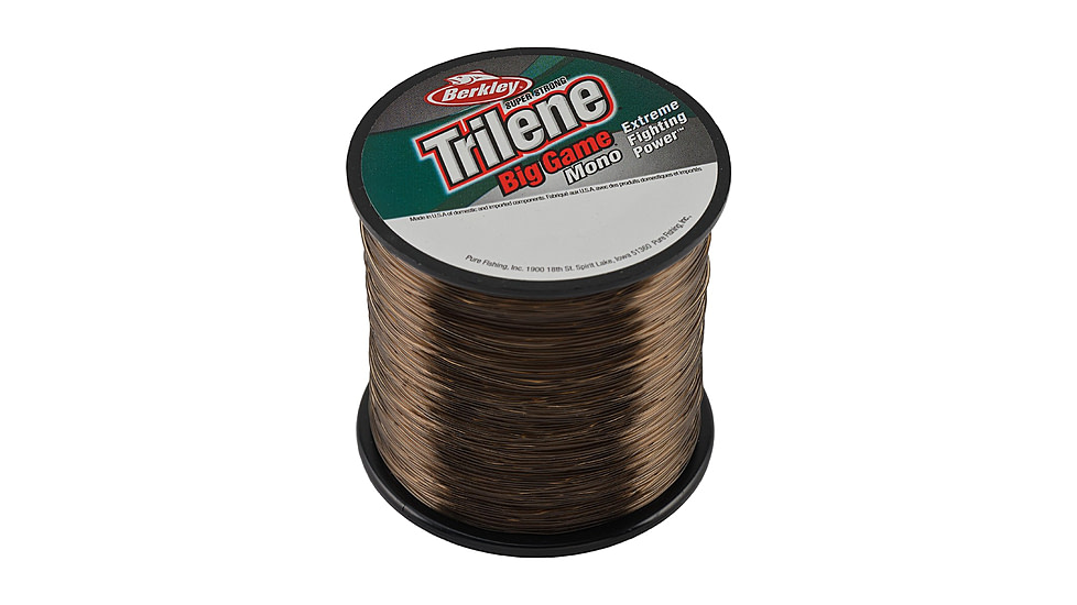 Berkley Trilene Big Game Monofilament Quarter Pound Spool 40lb 370yd, Coastal Brown, 0.024 in/0.60 mm, 1291243