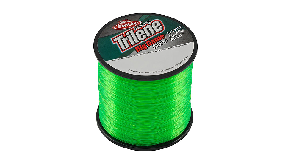 Berkley Trilene Big Game Monofilament Quarter Pound Spool, 50 lb, 275 yd, Solar Collector, 0.028 in/0.71 mm, 1079076