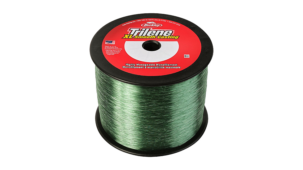 Berkley Trilene XL Mono Line 12lb 3000yd, Low-Vis Green, 0.013 in/0.33 mm, 1563557