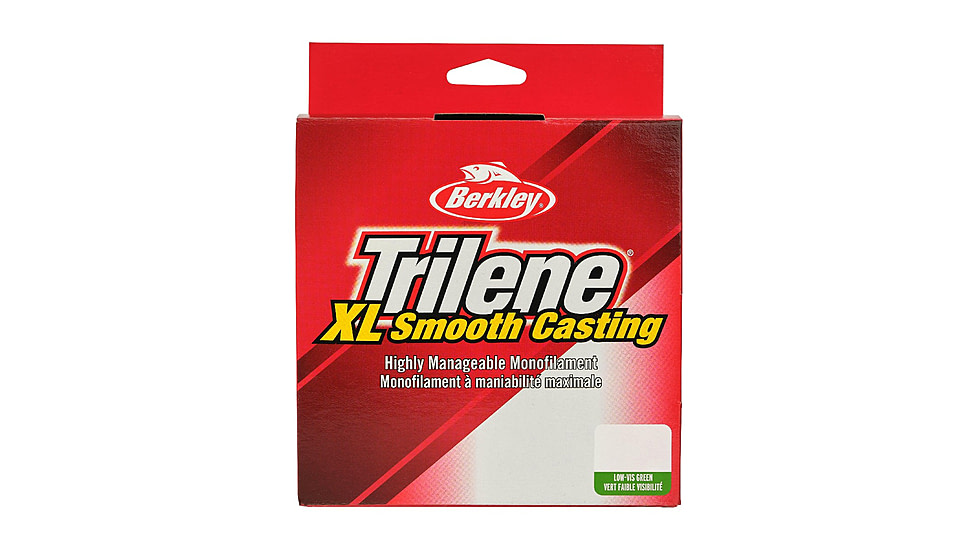Berkley Trilene XL Monofilament Line, 0.008in/0.20mm, 4lb/1.8kg, 1000yd/914m, Low-Vis Green, 0.008 in/0.20 mm, 1563545