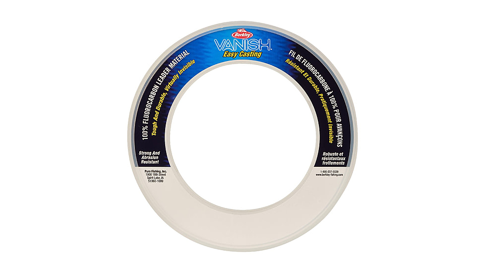 Berkley Vanish Leader Material, 30 Yard, 50 lb, Clear, 0.029 in/0.73 mm, 1564117