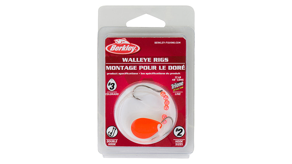 Berkley Walleye Rig - Colorado, Orange Chartreuse, 3, 1323000