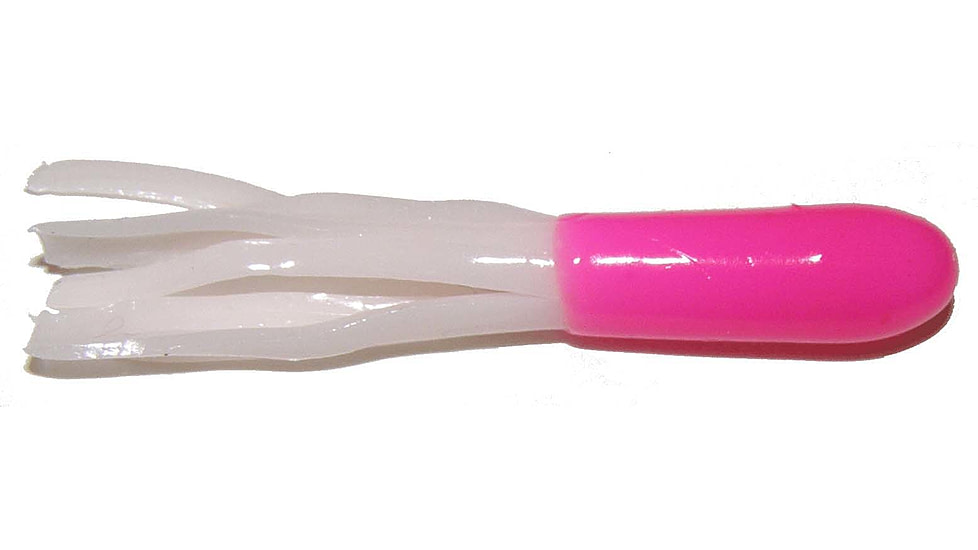 Big Bite Baits Crappie Tube Tube, 10, 1.5in, Pink/Pearl, 15CRTU16