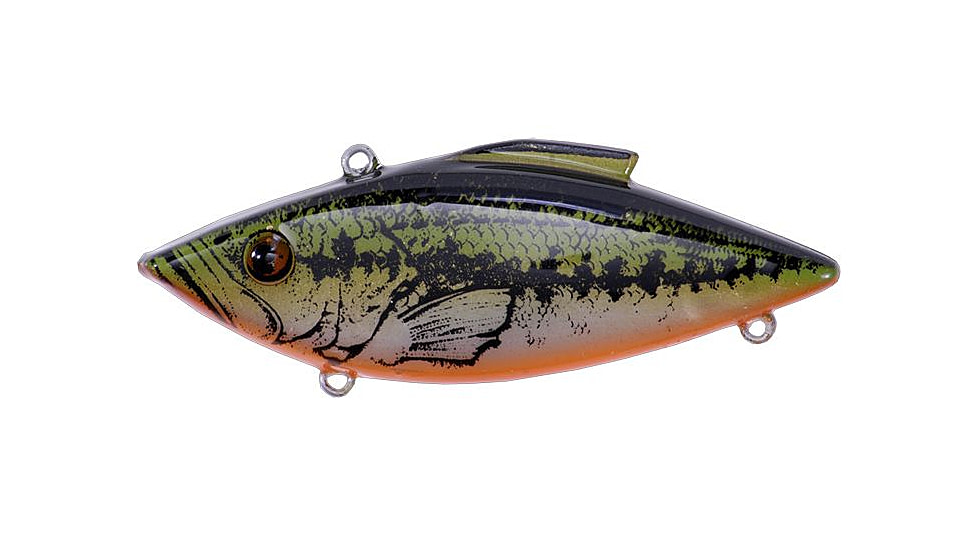 Bill Lewis Mini-Trap Hard Bait, Yearling Bass/Orange Belly, 1/4 oz, BLF-MT30OB