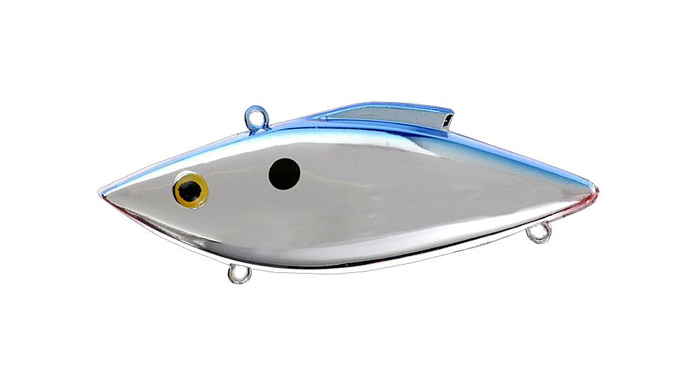 Bill Lewis Mini-Trap Hard Bait, Chrome Blue Back, BLF-MT25B