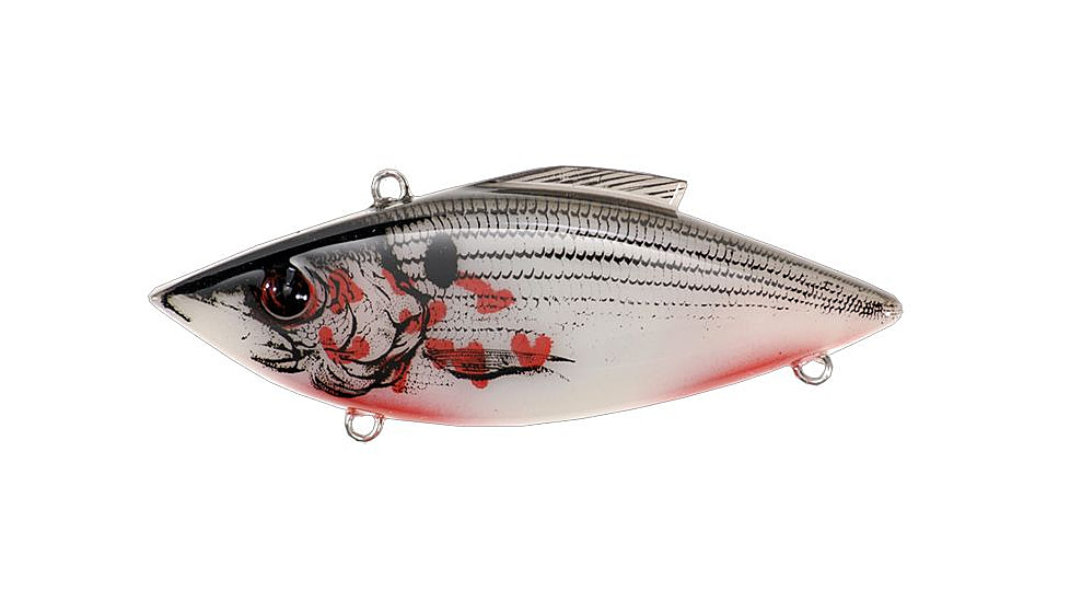 Bill Lewis Mini-Trap Hard Bait, white Bleeding Shad, 1/4 oz, BLF-MT376