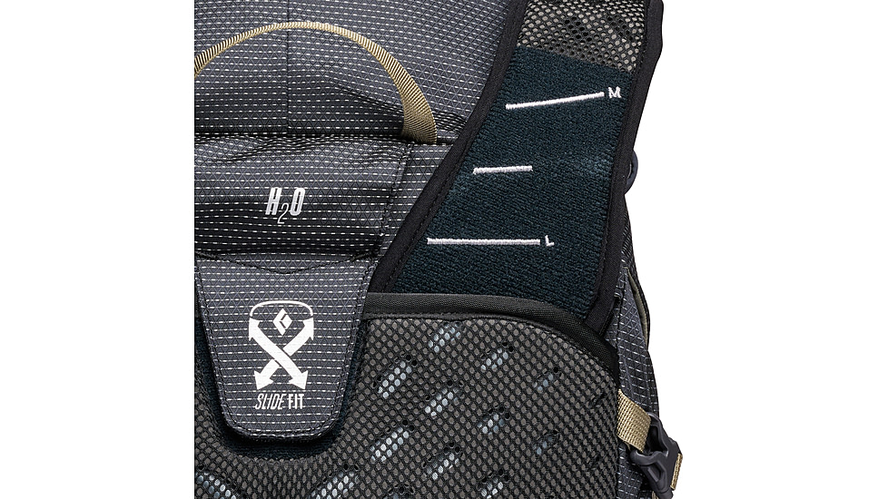 Black Diamond 28L Trail Vista Backpack, Black/Carbon, Medium/Large, BD6812659150M-L1