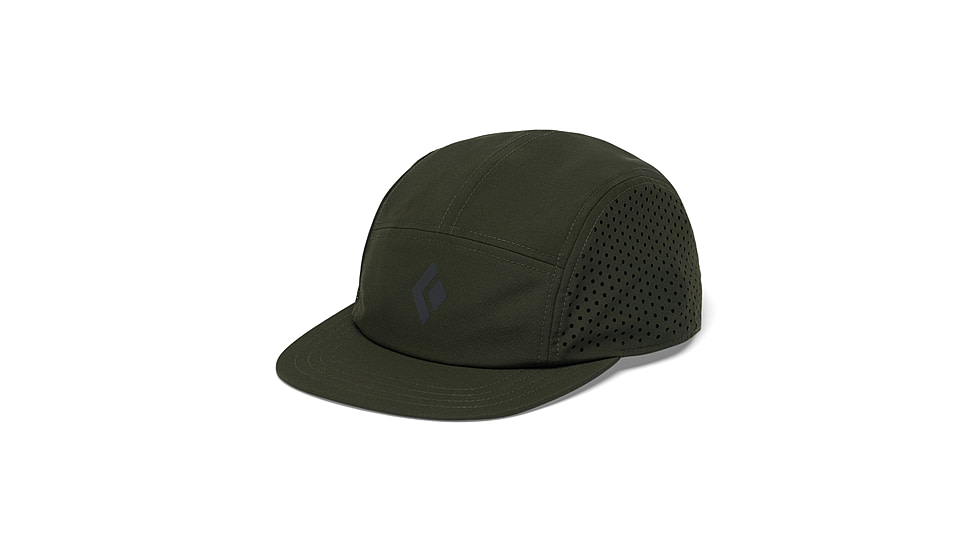 Black Diamond 5-Panel Synthetic Cap, Dark Moss/Anthracite Icon Logo, AP7230549271ALL1