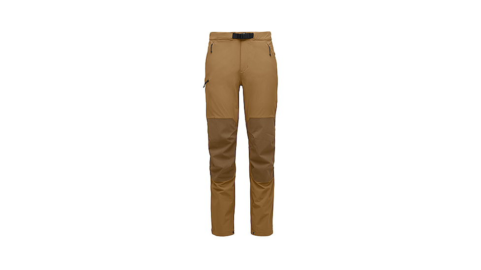 Black Diamond Alpine Hybrid Pants - Mens, Flax/Dark Curry, 32, AP74304396310321