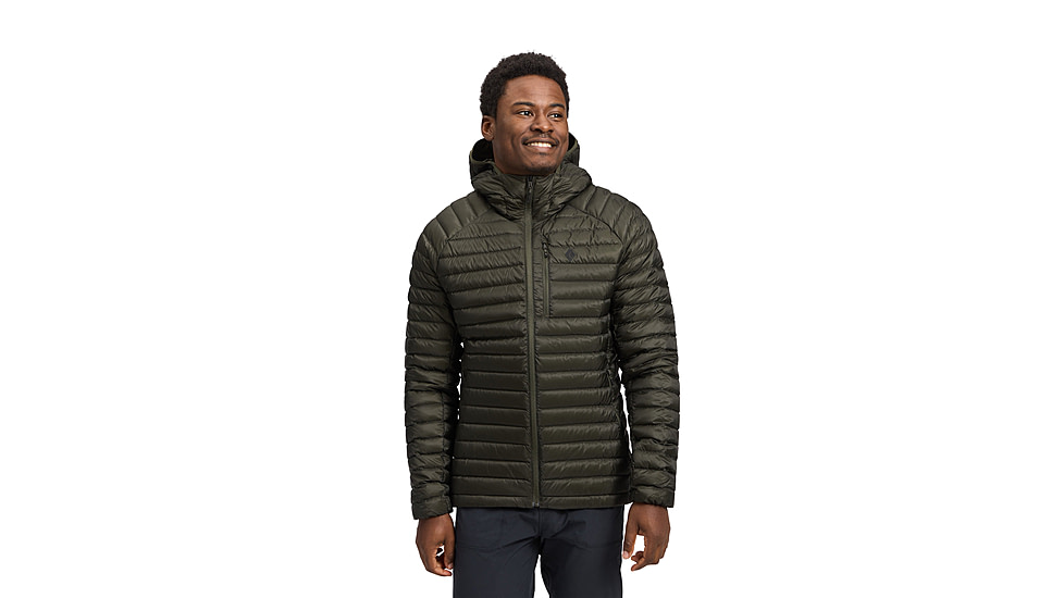 Black Diamond Approach Down 1.0 Hoody - Mens, Dark Moss, Large, AP7440923004LRG1