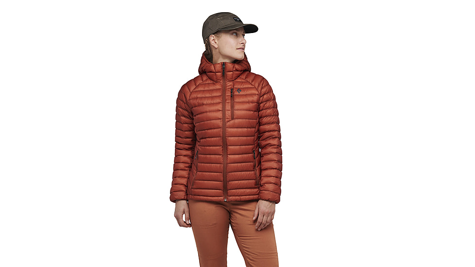 Black Diamond Approach Down Hoody - Womens, Burnt Sienna, Large, AP7440936044LRG1