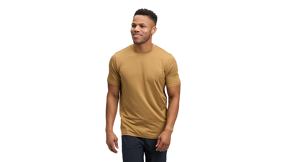 Black Diamond Circuit Short Sleeve Tee - Mens, Flax, Small, AP7520162021SML1