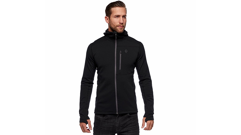 Black Diamond Coefficient Fleece Hoody - Mens, Black, Medium, AP7440200002MED1