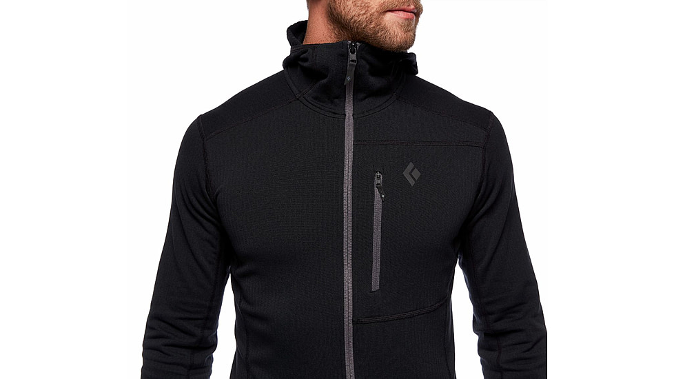 Black Diamond Coefficient Fleece Hoody - Mens, Black, Medium, AP7440200002MED1